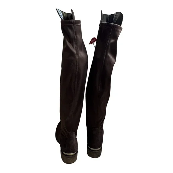 NEW Blondo Women's Valina Leather Waterproof Over-The-Knee Boots Size 7M Brown